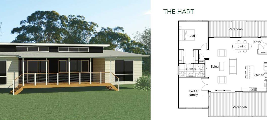 The Hart 4 Bedroom Modular Home