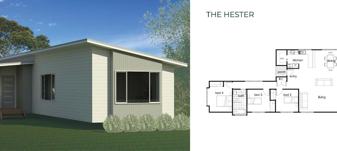 The Hester 4 Bedroom Modular Home
