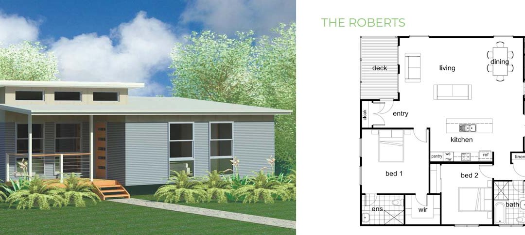 The Roberts 3-4 Bedroom Modular Home