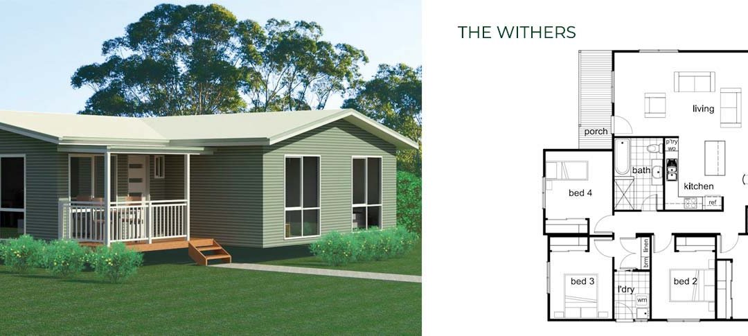 The Withers 4 Bedroom Modular Home